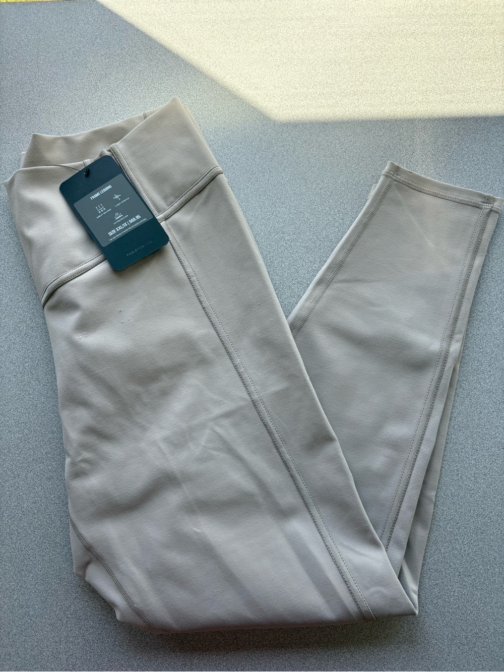 Fabletics Light Tan Neutral High-Waist Leggings with Tag
